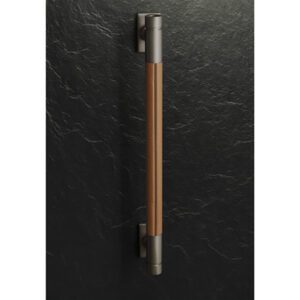 Monogram 36" Designer Collection Titanium and Leather Handle for Pro Range