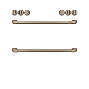 Café Front Control Electric Knobs and Handles Brushed Bronze