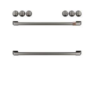 Café Front Control Gas Knobs and Handles Brushed Black