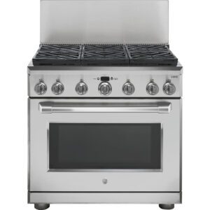 36" Professional 12" Backsplash Stainless Steel