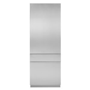 30" Integrated Refrigerator Stainless Steel Solid Door Panel, 80" Opening -3/4" , Right Hand