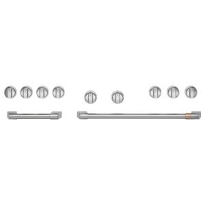 Cafe´ 48" Handle and Knob Set for Pro Range and Rangetop Brushed Stainless- CXPR8HKPTSS
