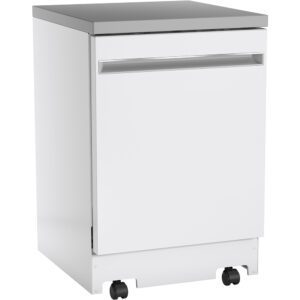 GE 24" Portable Dishwasher White