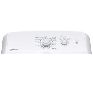 Moffat 6.2 cu.ft. Top Load Electric Dryer White